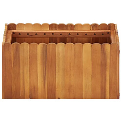 Maison Chic Jardinière,Lit surélevé de jardin - Bac à fleurs - pot de fleur 50x30x25 cm Bois massif d'acacia -GKD76653