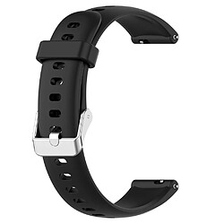 Bracelet en silicone 16mm pour votre Huawei Watch Fit mini/Talkband B6/B3 - noir