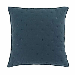 Paris Prix Housse de Coussin Mellow 40x40cm Bleu & Blanc