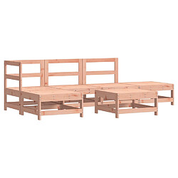 vidaXL Salon de jardin 6 pcs bois massif douglas