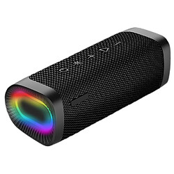 General Haut-parleur Bluetooth stéréo étanche 20 W, haut-parleur Bluetooth étanche utilisant la dernière technologie Bluetooth 5.0, son surround HD 360° avec basses, double couplage pour la maison, la fête, la plage (noir).