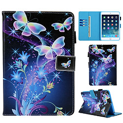 Etui en PU coloré papillon cristal pour votre Apple iPad 9.7/Air 2/Air