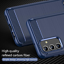 Acheter Htdmobiles Coque pour Samsung Galaxy A13 4G / 5G - housse etui silicone gel carbone + film ecran - BLEU FONCE