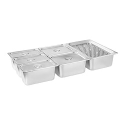 Acheter Helloshop26 Bain marie 1700 watts - 6 bacs GN - avec compartiment pour viande 14_0000561