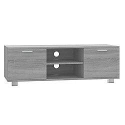 vidaXL Meuble TV Sonoma gris 120x40,5x35 cm Bois d'ingénierie