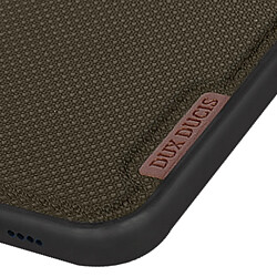 Avis Coque iPhone 12 Pro Max Rigide Dos Tissu Série Fino Dux Ducis vert