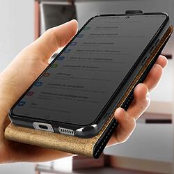 Avizar Étui pour Galaxy S23 Plus Clapet Vertical avec Porte-carte Effet Cuir Noir pas cher