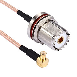 Wewoo Femelle UHF de 15 cm à MCX mâle 90 degrés coude RG316 câble