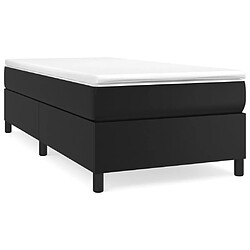 vidaXL Cadre de lit sans matelas noir 80x200 cm similicuir