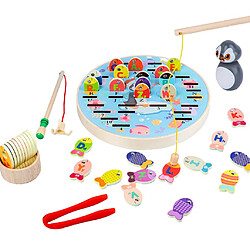 jeu de pêche jouet en bois cadeau éducatif pour tout-petit