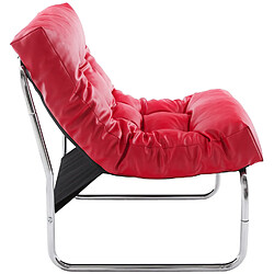 Avis Alterego Fauteuil lounge 'LOFT' rouge