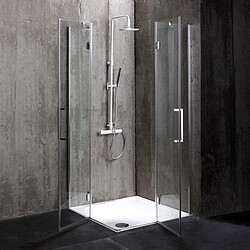 Kiamami Valentina CABINE DE DOUCHE 80X80 EN VERRE 6 MM SANS STRUCTURE | LONDON