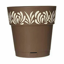 Avis Pot auto-arrosant Stefanplast Gaia Marron Plastique 25 x 25 x 25 cm (6 Unités)