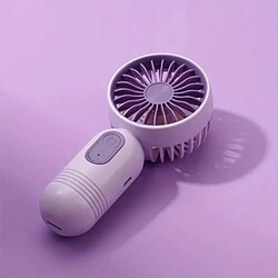 (VIOLET) Mini Ventilateur Portable Rechargeable USB À 3 Vitesses-Ventilateur Portatif Léger-Parfait Pour Le Bureau, L'Extérieur, Les Voyages Et Le Camping