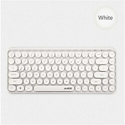 Universal Clavier Bluetooth pour iPad Apple Laptop Mini iPad Clavier sans fil silencieux Lenovo Dell HP Clavier (blanc)