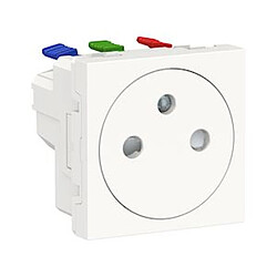 prise de courant - 2p+t - affleurante - bornes auto - blanc - schneider electric nu305218