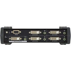 Avis Alpexe 4-Port Avec Prise en Charge Audio Splitter DVI Noir