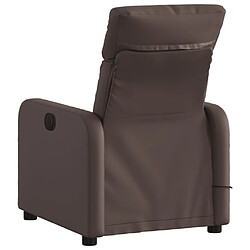 Avis vidaXL Fauteuil de massage inclinable Marron Similicuir