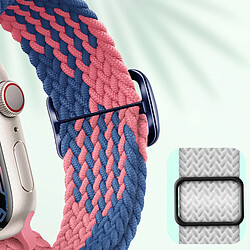 Avis Avizar Bracelet pour Apple Watch 41mm / 40mm / 38 mm Nylon Tressé Respirant bleu / rose