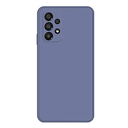 Coque en TPU antichoc, bord droit, caoutchouté pour votre Samsung Galaxy A33 5G - Bleu gris