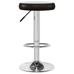 Avis vidaXL Tabourets de bar lot de 2 marron similicuir