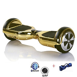 Air Rise Pack Hoverboard 6,5"" LED Or+ Hoverkart Noir avec bluetooth sac et télécommande