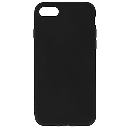 Avizar Coque Silicone TPU Gel Souple iPhone SE 2022 / 2020 et 8 / 7 - Noir Mat