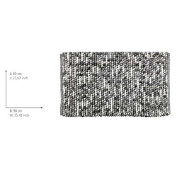 Avis WENKO Tapis de bain design Urdu - L. 60 x l. 90 cm - Gris