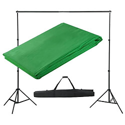 Helloshop26 Kit complet studio photo + fond vert sans coutures 3x3 m photo vidéo studio professionnel 1802011/4