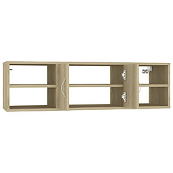 Acheter vidaXL Étagère murale Chêne sonoma 102x30x29 cm Bois d’ingénierie