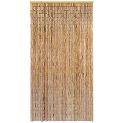 vidaXL Rideau de porte contre insectes Bambou 120 x 220 cm