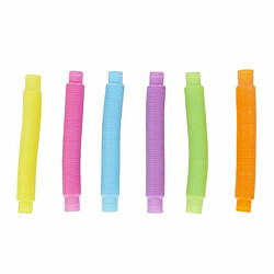 Paris Prix Lot de 6 Tubes Extensibles Sensoriel 20cm Multicolore