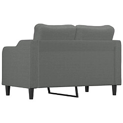 Maison Chic Canapé à 2 places,Sofa de Salon,Canapé droit Gris foncé 120 cm Tissu -GKD619877 pas cher