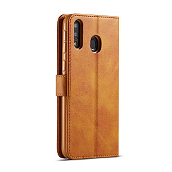 Avis Wewoo Housse Coque Pour Galaxy M20 LC.IMEEKE en cuir de veau à rabat horizontalavec support et fentes cartes et portefeuille jaune