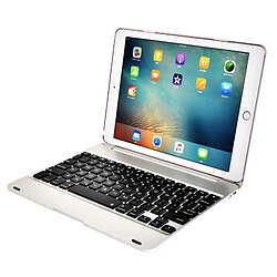 Avis Wewoo Clavier QWERTY Universel argent pour iPad 9.7 2018 et Air & Air 2 Pro 9.7 nouvel 9.7 pouces 2017 ABS ultra-mince type de couverture de flip Bluetooth horizontal étui en cuir F19B