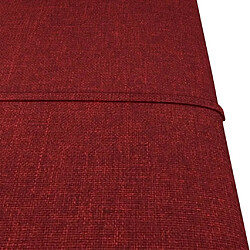 Acheter vidaXL Panneaux muraux 12 pcs Rouge bordeaux 30x30 cm Tissu 1,08 m²