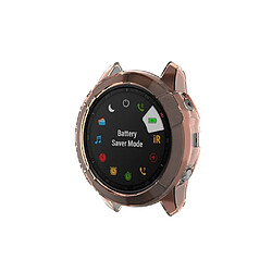 Acheter Wewoo Boîtier de montre Pour Garmin Fenix 6X / 6X Pro Étui de protection en TPU à couverture réduite Orange transparent