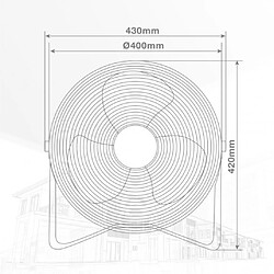 Gsc Evolution VENTILATEUR BRASSEUR METAL 40CM 70W