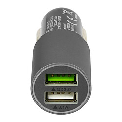 Chargeur Allume-Cigare Voiture Charge Rapide - 6A 2 Ports USB - 4Smarts