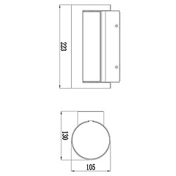 Acheter Applique LED 13W réglable lumière IP65 mur entrée balcon terrasse entrée 3000K 230V