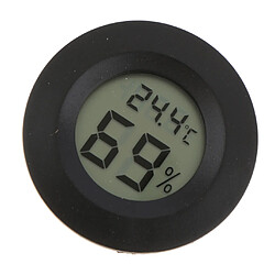 Humidité Du Thermomètre Numérique Rond, écran LCD, Pour Intérieur Et Extérieur Noir pas cher