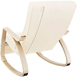 Avis Helloshop26 Fauteuil siège à bascule lounge confortable au design élégant ergonomique beige 08_0000244