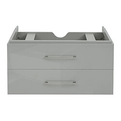 Acheter Mendler Premium Meuble sous-lavabo HWC-D16, meuble sous-lavabo Meuble de salle de bain, brillant 90cm ~ gris