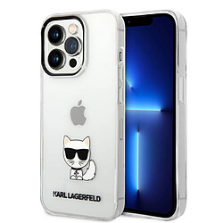 Karl Lagerfeld Coque arrière en TPU Choupette Transparent pour iPhone 14 Pro