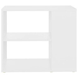 Avis vidaXL Armoire latérale Blanc 60x30x50 cm Aggloméré