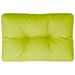 vidaXL Coussin de palette vert vif 50x40x12 cm tissu