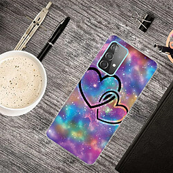 Coque en TPU antichoc, IMD Coeur à coeur pour votre Samsung Galaxy A23 5G