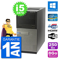 PC Dell 3010 MT i5-3470 RAM 8Go Disque Dur 250Go HDMI Windows 10 Wifi - Occasion