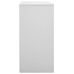 Avis vidaXL Armoires à casiers 2 pcs Gris clair 90x45x92,5 cm Acier