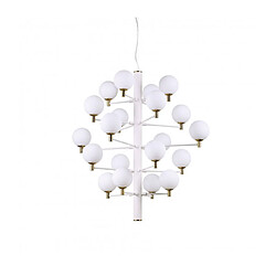 Ideal Lux Suspension Copernico Métal blanc 20 ampoules 104cm